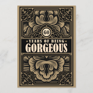 Vintage Propaganda Poster Style Birthday Party Invitation
