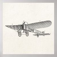 Vintage Propeller Aeroplane Retro Old Prop Plane