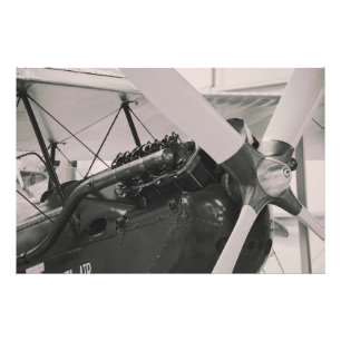 Vintage Propeller Plane Photographic Print. Photo Print