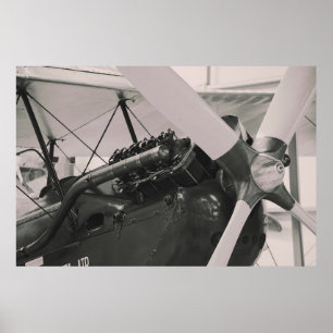 Vintage Propeller Plane Photographic Print. Poster