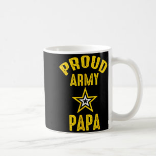 Vintage Proud Army PAPA Veterans Family Reunion Coffee Mug