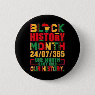 Vintage Proud Black Heritage Black History Month 2 6 Cm Round Badge