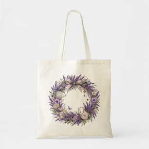 vintage provence lavender tote bag