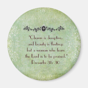 Vintage Proverbs Woman magnet