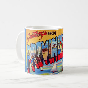 Vintage Provincetown MA Postcard Mug