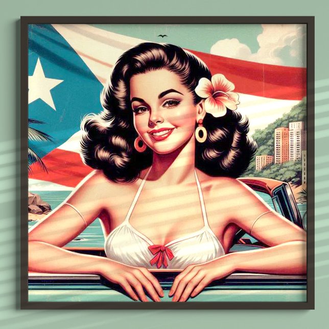 Vintage Puerto Rican Girl Poster (Creator Uploaded)