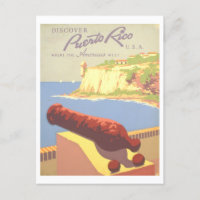 Vintage Puerto Rico Travel Poster