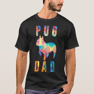 Vintage Pug Dad Puggle Father Dog Papa Pet Lover T-Shirt