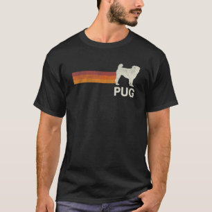 Vintage Pug Retro Mum Dad Dog T-Shirt