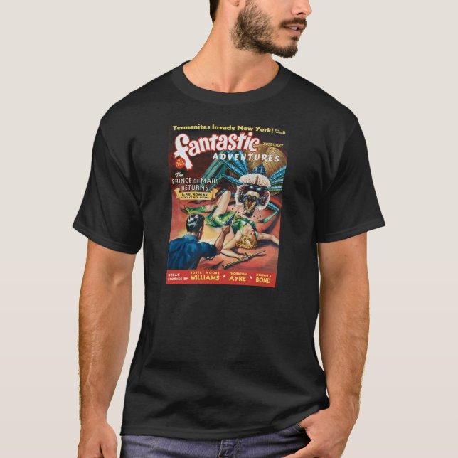 VINTAGE PULP MAGAZINE COVER T-Shirt (Front)