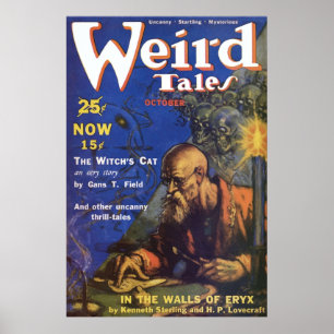 Vintage Pulp Magazine Cover  Weird Tales  Poster