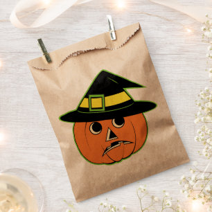 Vintage Pumpin Witch Favour Bag