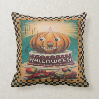 Vintage Pumpkin and Goodies Cushion