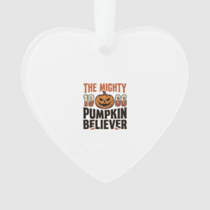 Vintage Pumpkin Believer Halloween Shirt Design_1 Ornament
