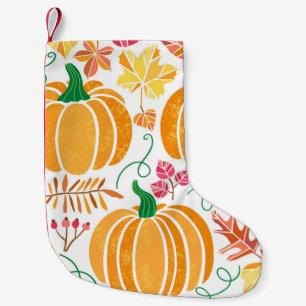 vintage pumpkin illustration set isolated on white small christmas stocking