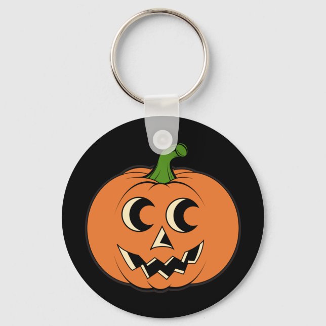 Vintage Pumpkin Key Ring (Front)