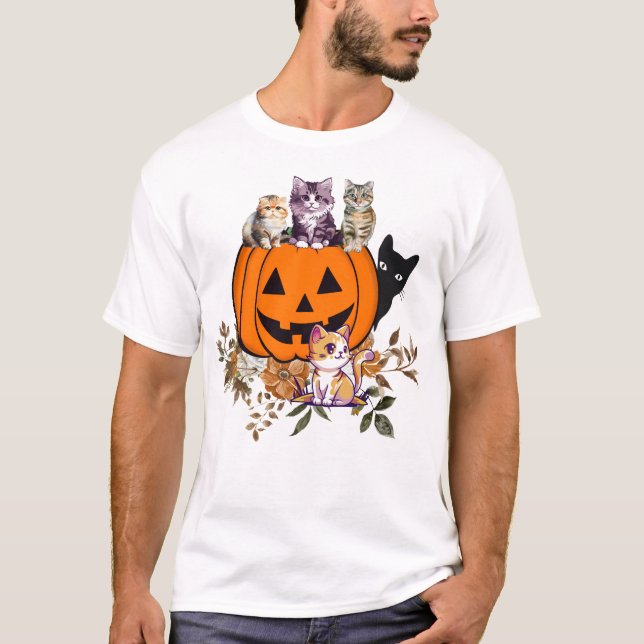 Vintage Pumpkin Patch Shirt Rustic Fall Graphic Te (Front)