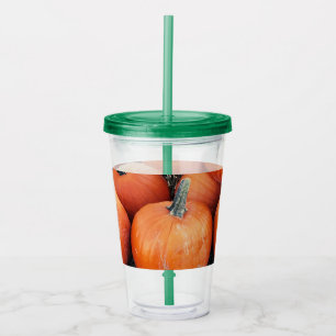 Vintage Pumpkin Pile Acrylic Tumbler