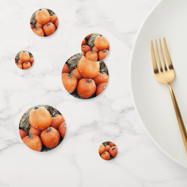 Vintage Pumpkin Pile Confetti (Group)