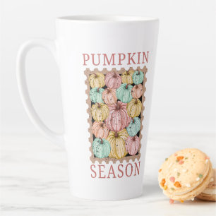Vintage Pumpkin Season Latte Mug