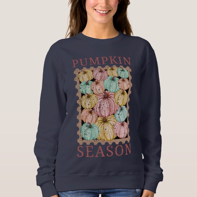 Vintage Pumpkin Season Sweatshirt (Front)