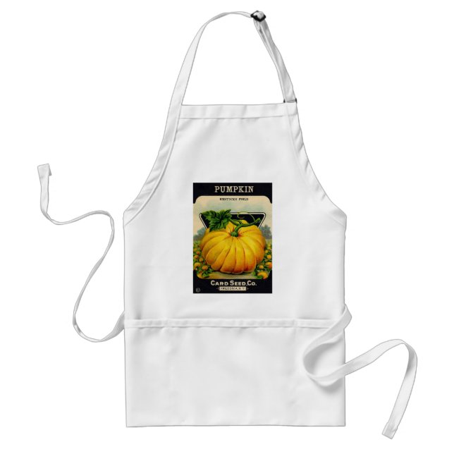 Vintage Pumpkin Seed Packet - Apron (Front)