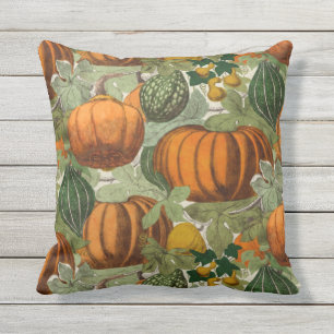 Vintage Pumpkins and Gourds Cushion