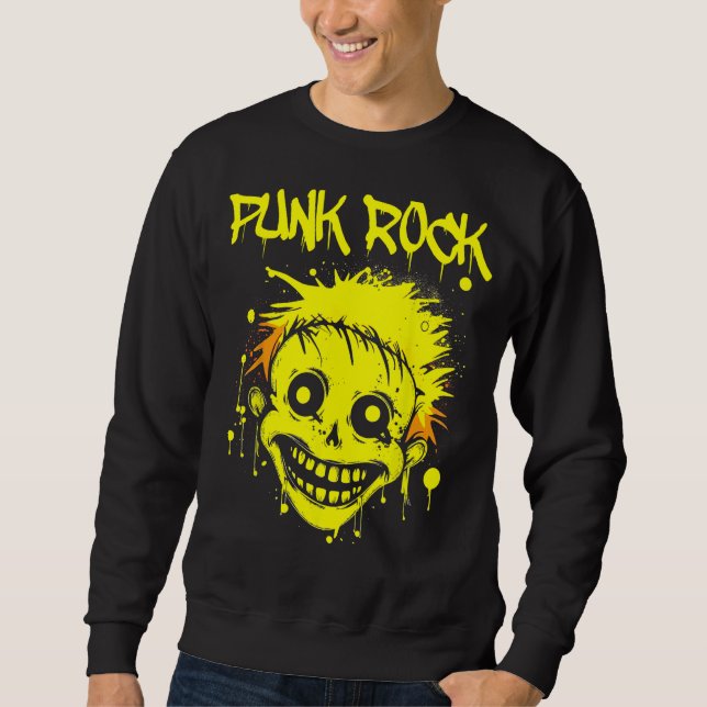 Vintage Punk Rock Concert  Punk Sweatshirt (Front)