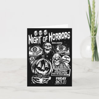 Vintage Punk Scary Night of Horrors Ghosts Spooky Card