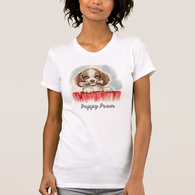 Vintage Puppy and Bone T-Shirt (Front)