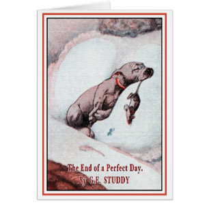 Vintage Puppy Art: End of Day