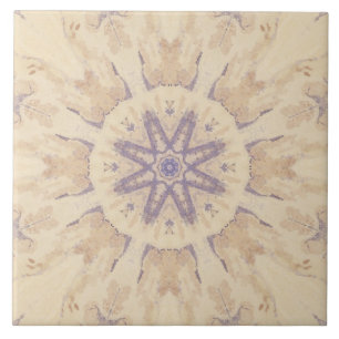 Vintage purple blue sand watercolor No4 Ceramic Tile