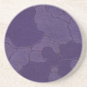 Vintage Purple Book Cover Coaster