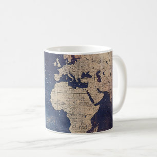 Vintage Purple Celestial World Map (11) Coffee Mug
