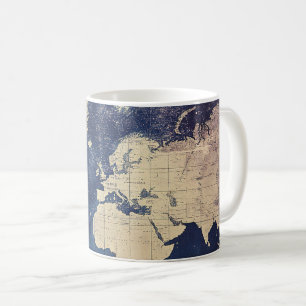 Vintage Purple Celestial World Map (7) Coffee Mug