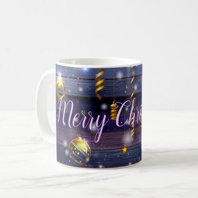 Vintage Purple Coffee Mug (Front Left)