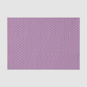 Vintage purple floral Dianthus Barbatus pattern Tissue Paper