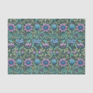 Vintage Purple Floral Tissue Paper