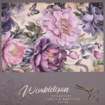 Vintage Purple Flowers And Butterflies Decoupage Tissue Paper<br><div class="desc">Vintage Purple Flowers And Butterflies Decoupage Tissue Paper Wrap your gifts in the soft elegance of our 'Vintage Purple Flowers And Butterflies Decoupage Tissue Paper'. Adorned with lush, antique blooms in a palette of gentle purples and pinks, this paper is a love letter to the bygone era of floral romance....</div>