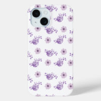 Vintage Purple Pink Flower Floral Boho