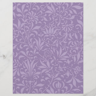 VINTAGE -PURPLE PLANT SCRAPBOOK Paper