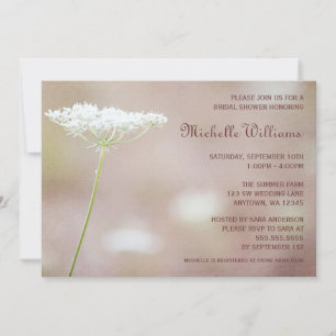 Vintage Queen Anne's Lace Bridal Shower Invitation