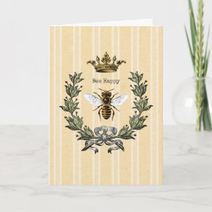 Vintage Queen Bee Happy Birthday 2 Card