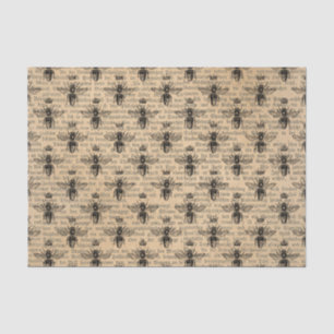 Vintage Queen Bee & Newpaper Tissue Paper