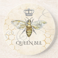 Vintage Queen Bee Royal Crown Beige