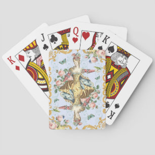Vintage queen / lady floral feminine playing cards