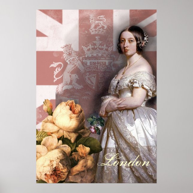 Vintage Queen Victoria Poster (Front)