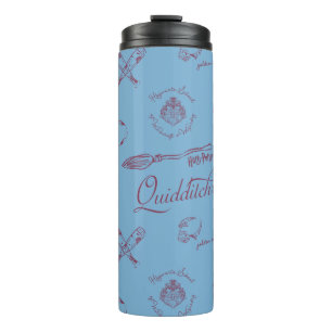 Vintage QUIDDITCH™ Sketch Pattern Thermal Tumbler