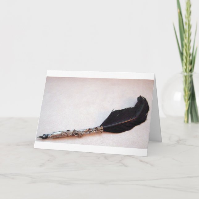 Vintage Quill Photography Card (Front)
