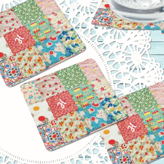 Vintage Quilt Pattern Paper Coaster (Creator Uploaded)